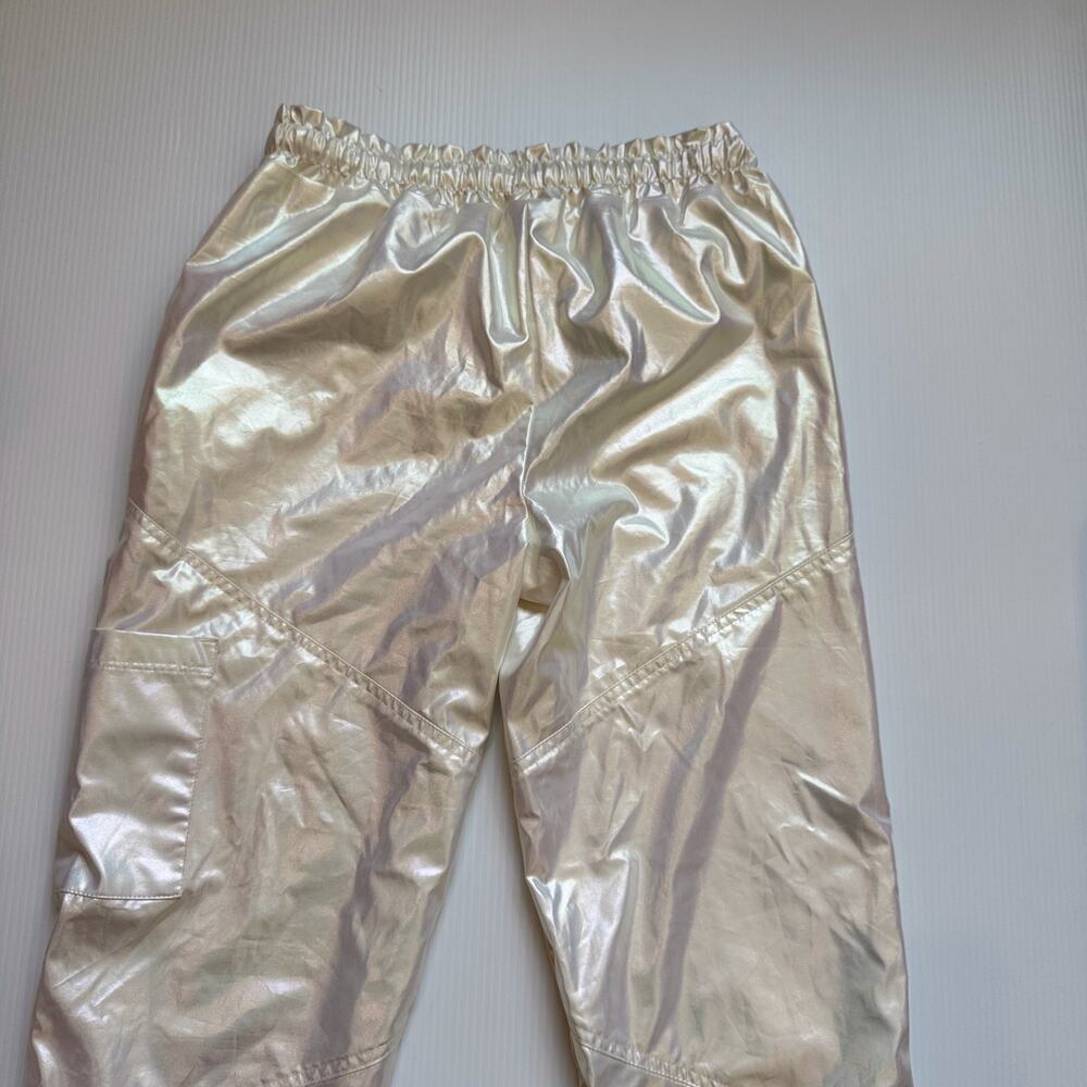 Iridescent Parachute Pants Pearl Rave Festival Y2K Cyber Girl’s XL (Women’s XS) - Picture 12 of 16